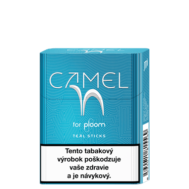 Náplne Camel Teal pre Ploom - pohľad z prednej a pravej strany