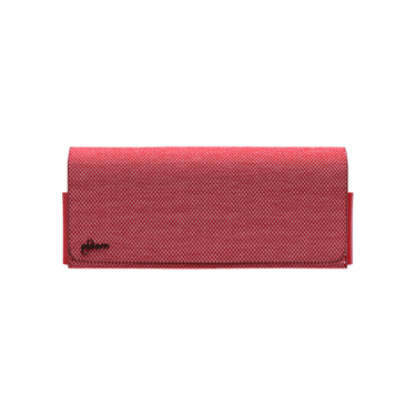 Ploom X Advanced textilné cestovné puzdro red, zatvorený predný pohľad