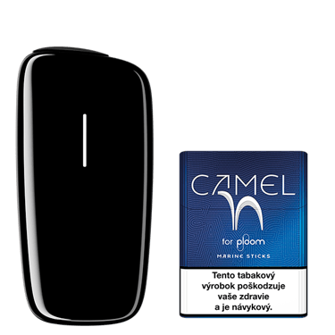 Zariadenie na zahrievanie tabaku Ploom X Black a náplň Camel Marine
