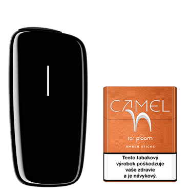 Zariadenie na zahrievanie tabaku Ploom X Black a náplň Camel Amber