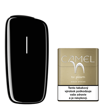Zariadenie na zahrievanie tabaku Ploom X Black a náplň Camel Gold