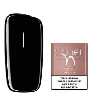 Zariadenie na zahrievanie tabaku Ploom X Black a náplň Camel Tan