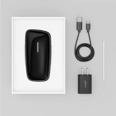 Príslušenstvo Ploom X - čierny Ploom X Advanced Black, usb kábel, čistiace tyčinky a sieťový adaptér