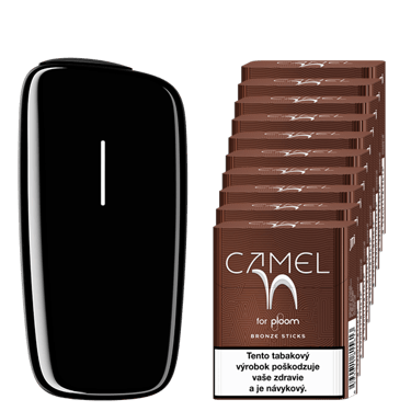 Camel náplň pre Ploom X Advanced -príchuť Bronze 10 krabičiek a zariadenie