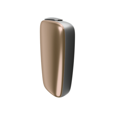 Ploom X Advanced predný kryt Gold - bočný pohľad