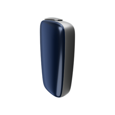 Ploom X Advanced predný kryt Navy Blue - bočný pohľad