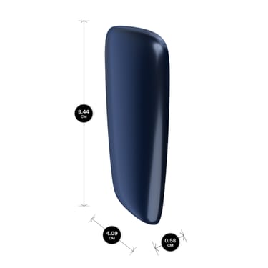 Rozmery predného krytu Navy Blue pre zariadenie Ploom X Advanced