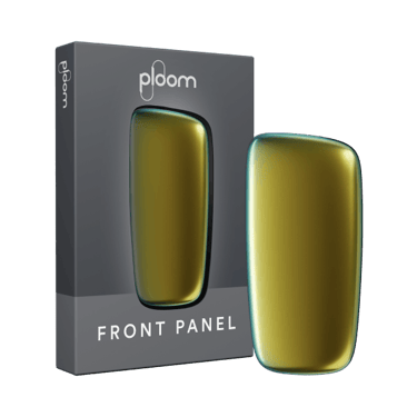 Ploom X Advanced predný kryt Lime Halo obal - pohľad z prednej strany