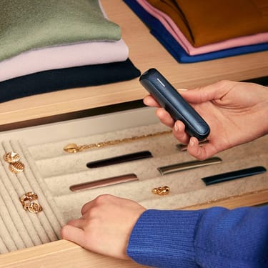 Ploom AURA predný kryt Navy Blue Patterned