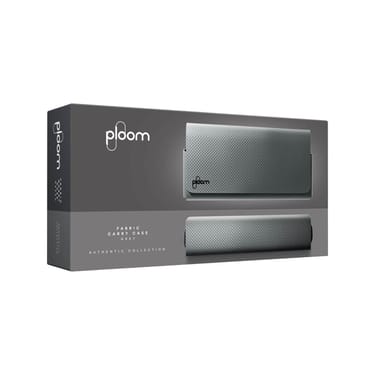 Ploom X Advanced - sivé textilné puzdro s obalom - pohľad zpredu