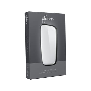 Ploom X Advanced predný kryt Cotton White obal - pohľad z prednej strany