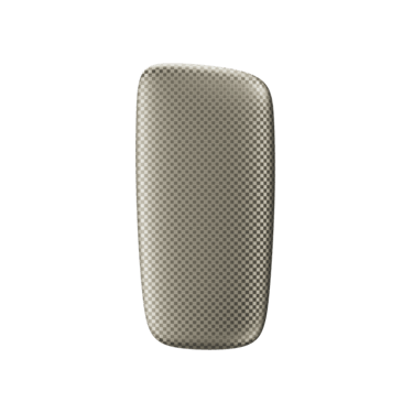 Ploom X predný kryt Squared Gold - pohľad z prednej strany