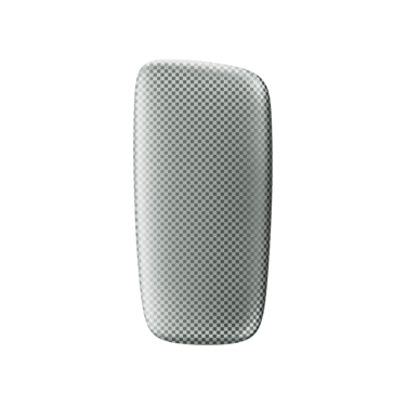 Ploom X predný kryt Squared Silver - pohľad z prednej strany