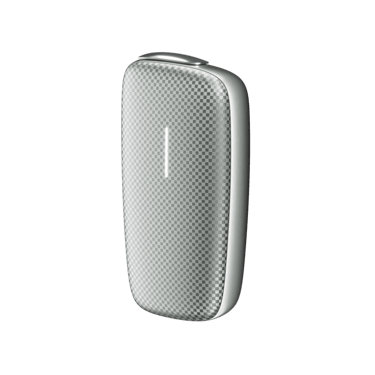 Ploom X Advanced štvorcový Silver predný kryt na zariadení