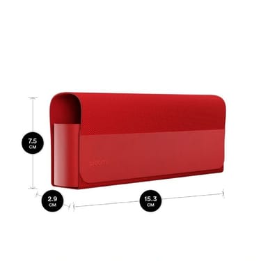 Červené Special Edition Red textilné prenosné cestovné puzdro pre Ploom X Advanced a jeho rozmery