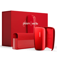 Limitovaná edícia Ploom X Special Edition Red by Ora ito - zariadenie, textilný zadný kryt a puzdro v červenej farbe