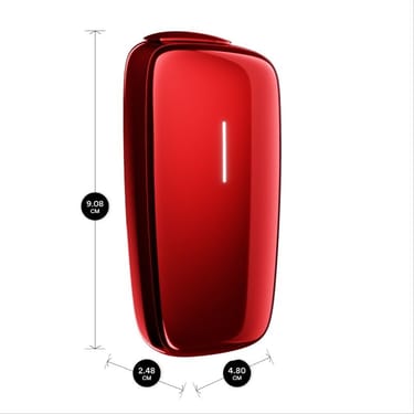 Červený Ploom X Advanced Special Edition Red by Ora ïto s rozmermi