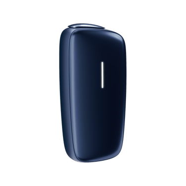 Ploom X Advanced Navy Blue zariadenie pohľad z ľavej strany