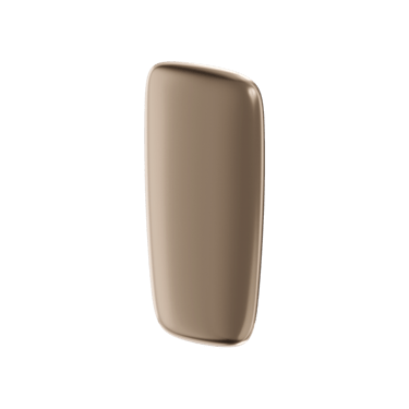 Ploom X predný kryt Gold - pohľad z prednej a z pravej strany