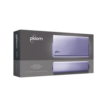 Ploom X Advanced - fialové textilné puzdro s obalom - pohľad zpredu