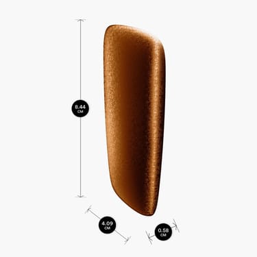 Rozmery predného krytu Nutshell Shimmer pre zariadenie Ploom X Advanced