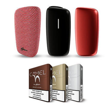 Ploom X Advanced custom set – zariadenie Ploom, predný kryt, textilný zadný kryt, 3 krabičky Camel