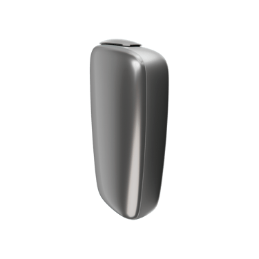 Ploom X Advanced predný kryt Silver - bočný pohľad