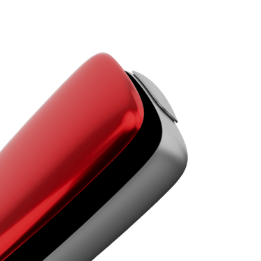 Ploom X Advanced predný kryt Lava Red - detailný záber