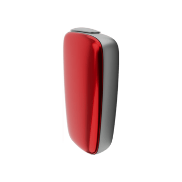 Ploom X Advanced predný kryt Lava Red - bočný pohľad