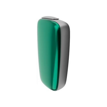 Ploom X Advanced predný kryt Amazon Green - bočný pohľad