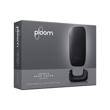 Balenie čierného textilného krytu pre Ploom X Advanced