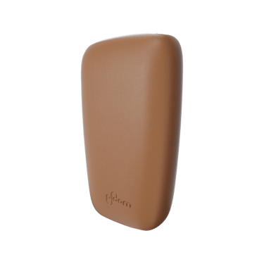 Ploom X Advanced Brown kožený zadný kryt, predný pohľad