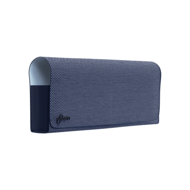 Ploom X - otvorené modré textilné puzdro na prenášanie zariadenia a náplní - pohľad zboku