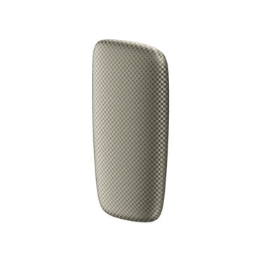 Ploom X predný kryt Squared Gold - pohľad z prednej a z pravej strany