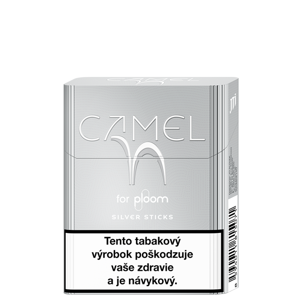 Náplne Camel Silver pre Ploom - pohľad z prednej a pravej strany