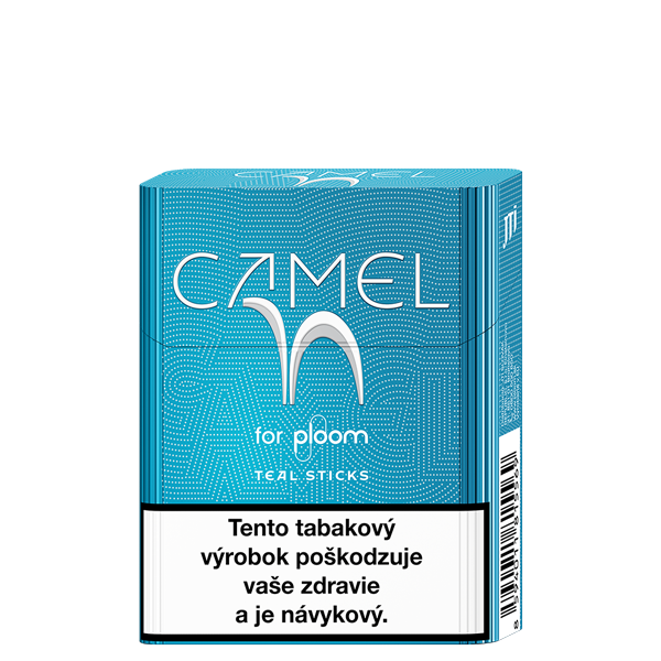 Náplne Camel Teal pre Ploom - pohľad z prednej a pravej strany