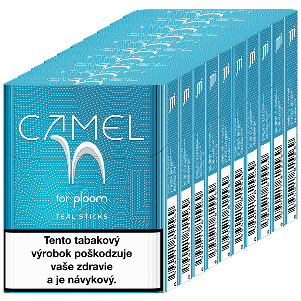 Náplne Camel Teal pre Ploom X zariadenie - 10 krabičiek