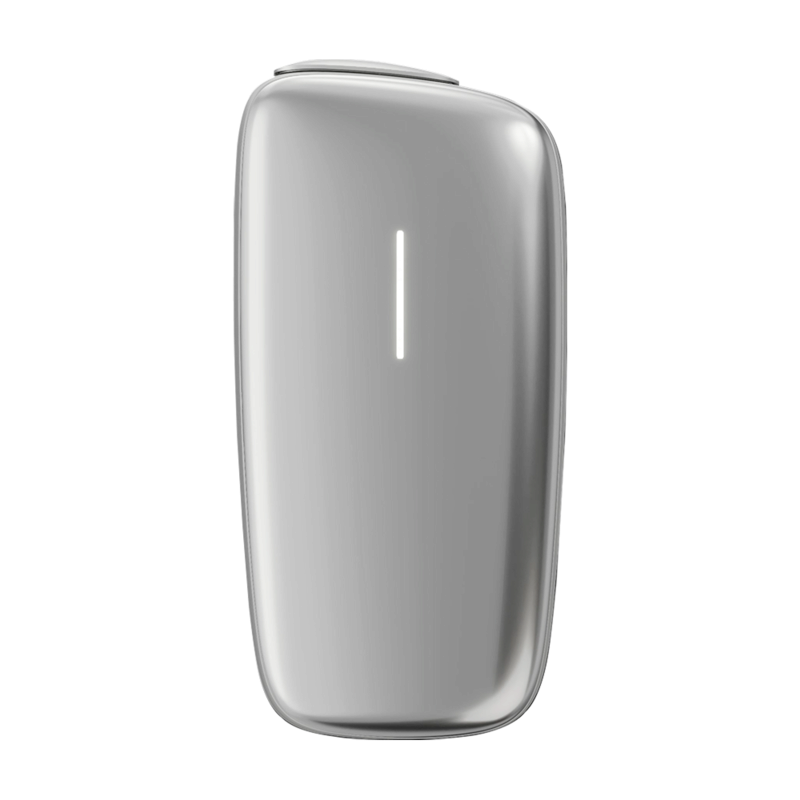 Ploom X Advanced Silver zariadenie - pohľad z prednej strany