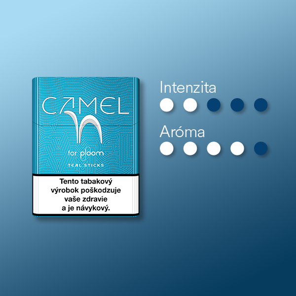 Náplne Camel Teal pre zariadenie Ploom X Advanced a ich vlastnosti