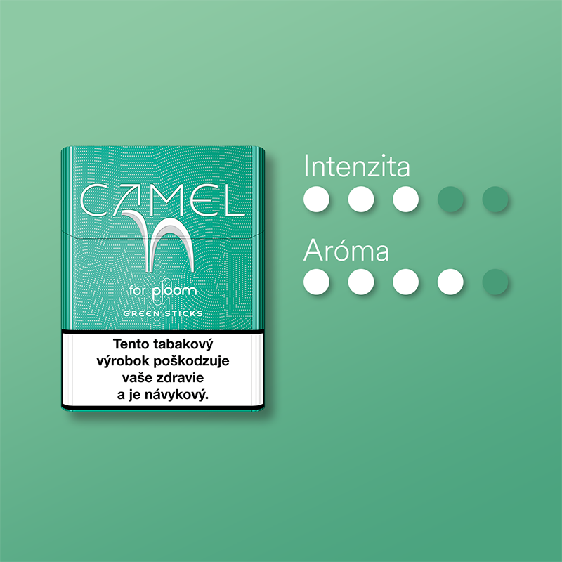 Náplne Camel Green pre zariadenie Ploom X Advanced a ich vlastnosti