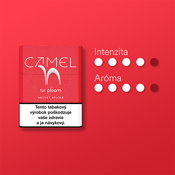 Náplne Camel Velvet pre zariadenie Ploom a ich vlastnosti