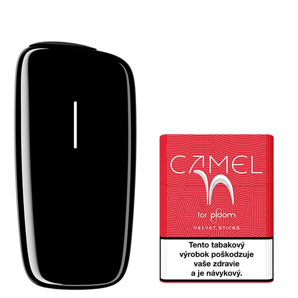 Zariadenie na zahrievanie tabaku Ploom X Black a náplň Camel Velvet