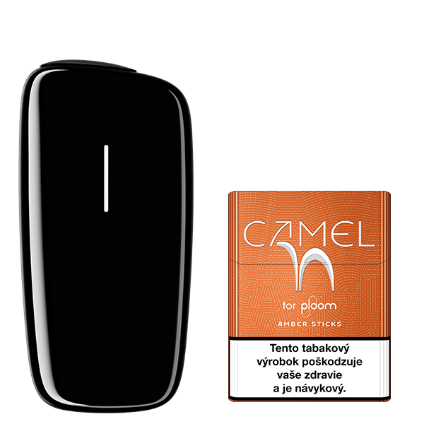 Zariadenie na zahrievanie tabaku Ploom X Black a náplň Camel Amber
