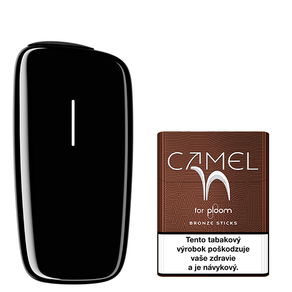 Zariadenie na zahrievanie tabaku Ploom X Black a náplň Camel Bronze