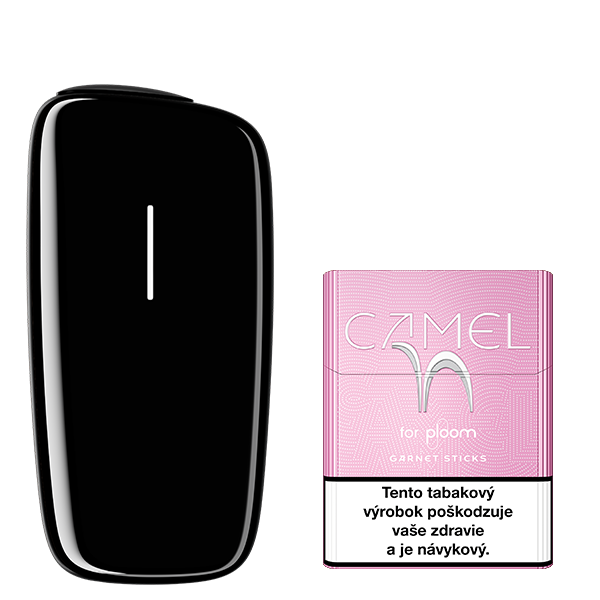 Zariadenie na zahrievanie tabaku Ploom X Black a náplň Camel Garnet