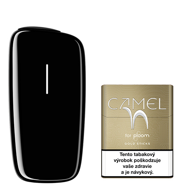 Zariadenie na zahrievanie tabaku Ploom X Black a náplň Camel Gold