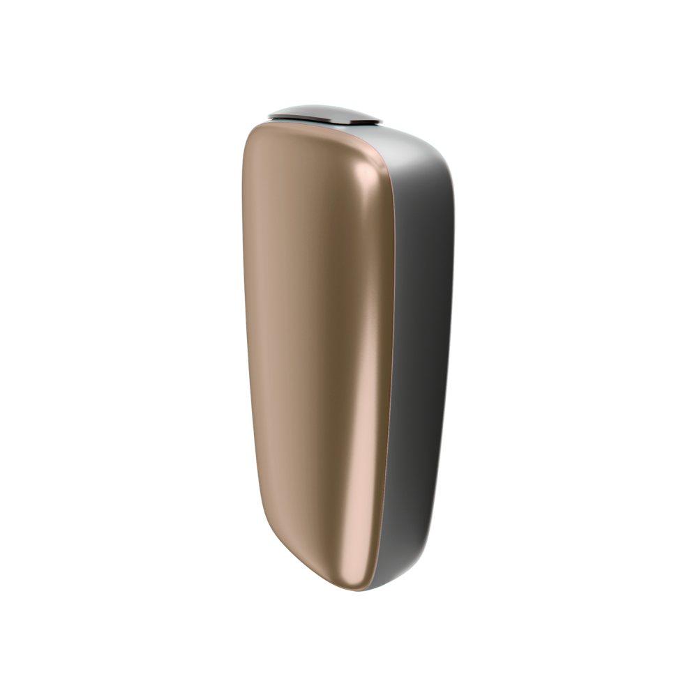 Ploom X Advanced predný kryt Gold - bočný pohľad