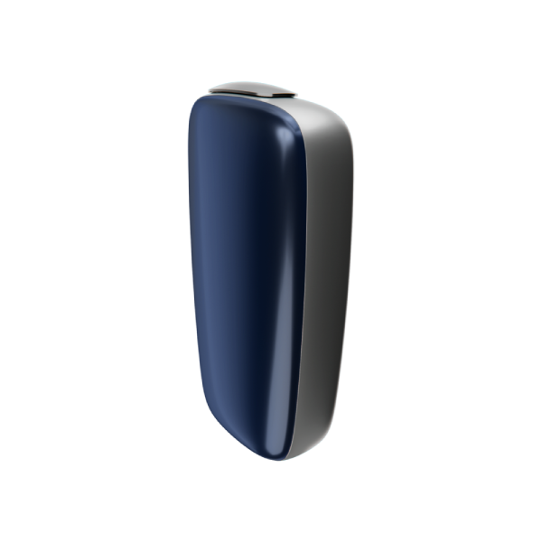 Ploom X Advanced predný kryt Navy Blue - bočný pohľad