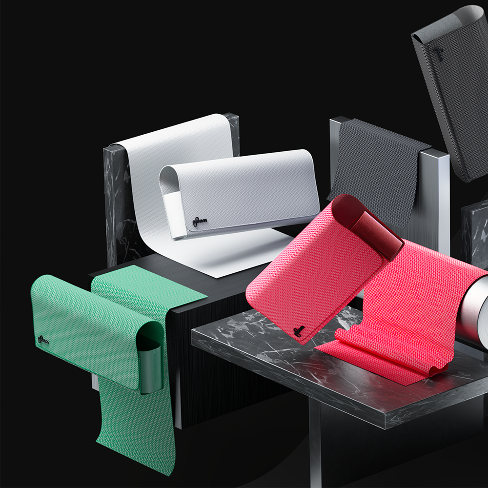 Zelené, červené, biele a sivé textilné puzdro pre Ploom X Advanced