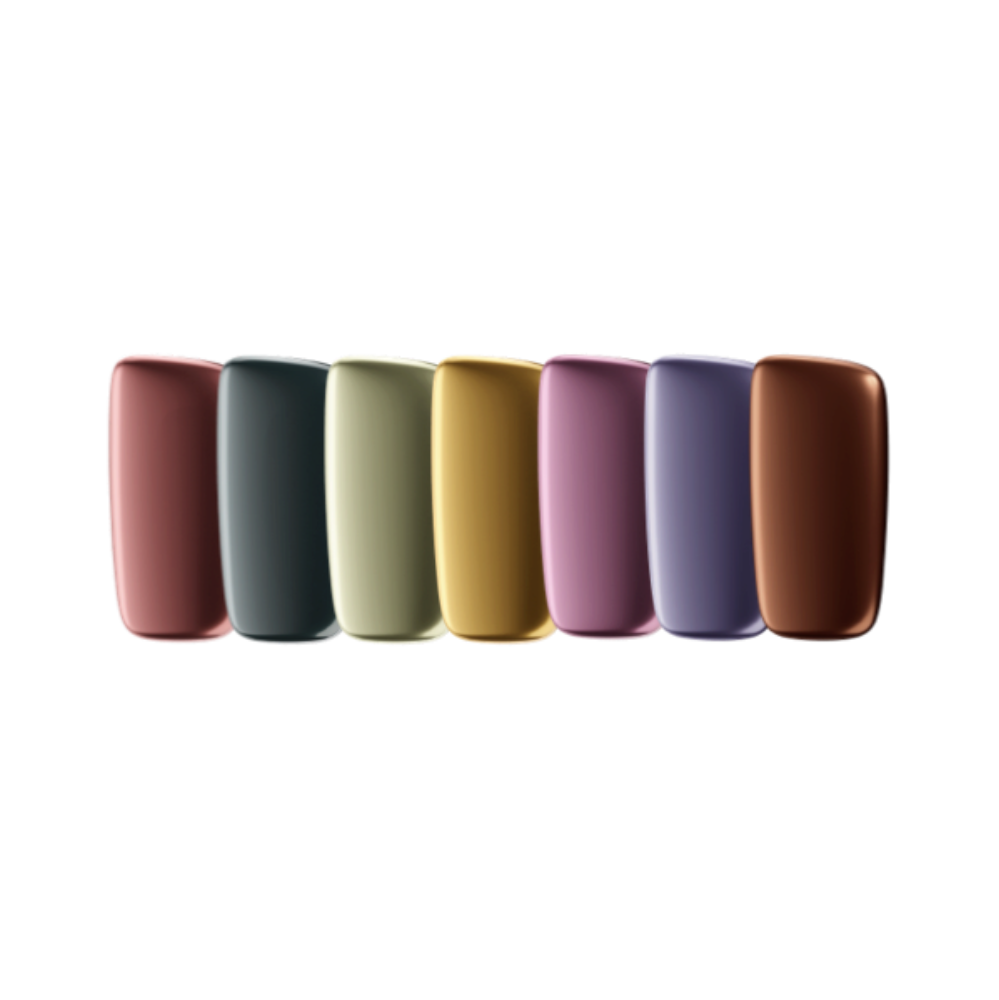 Predné kryty na Ploom X Advanced v rôznych farbách za sebou